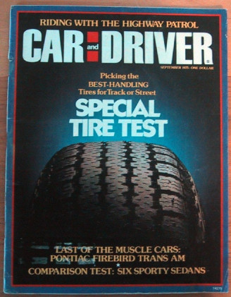 CAR & DRIVER 1975 SEPT - PONTIAC 455 TRANS AM TESTED